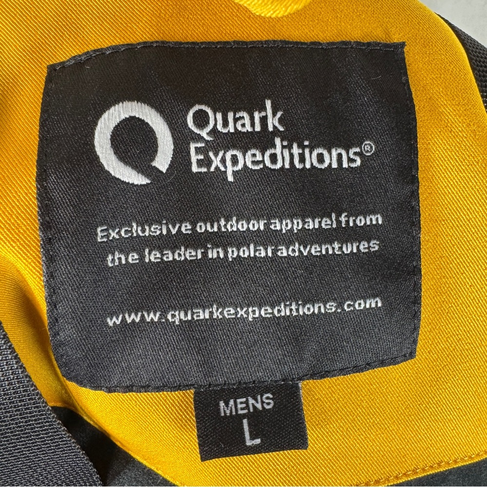 QUARK EXPEDITIONS Yellow Waterproof Parka - Sz Men’s L - Picture 7 of 9